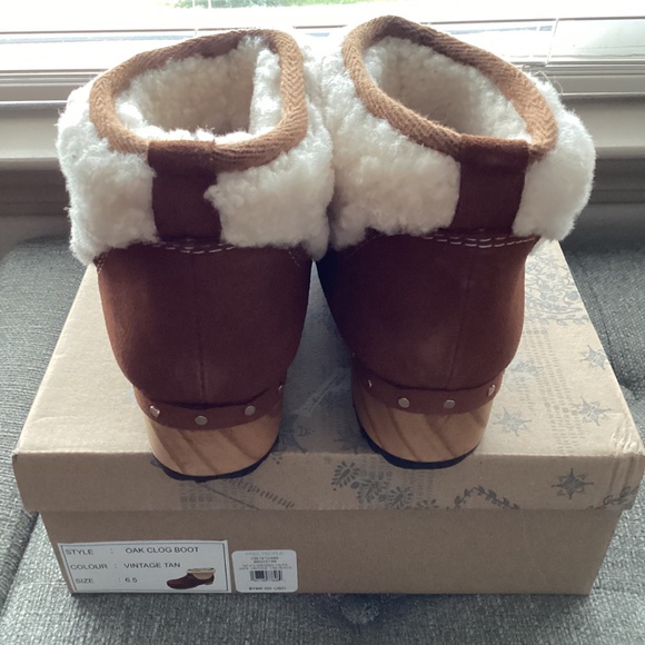 Free People Oak Genuine Shearling Clog Boot (Women) 6.5M - Picture 11 of 13